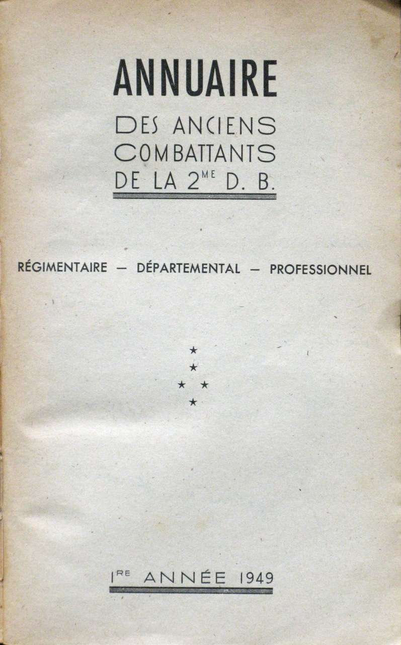 ANNUAIRE DES ANCIENS de la 2e D.B. Annuai11