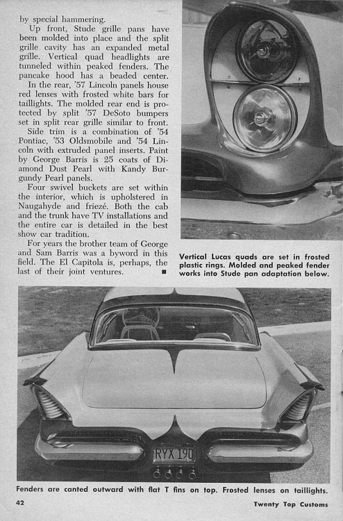 1957 Chevrolet - El Capitola  - Don Fletcher -  Sam & George Barris Mag23j10