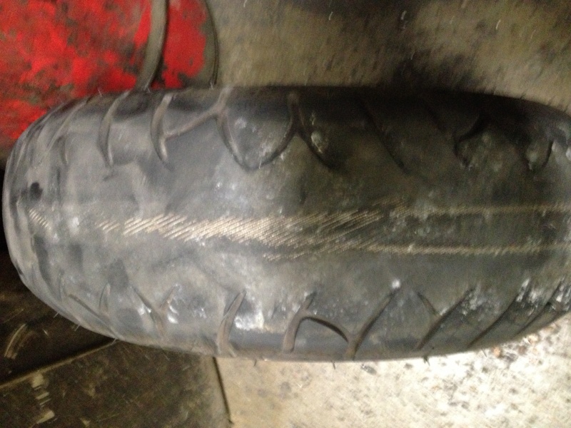 Rear Tire Worn to Cords Image24