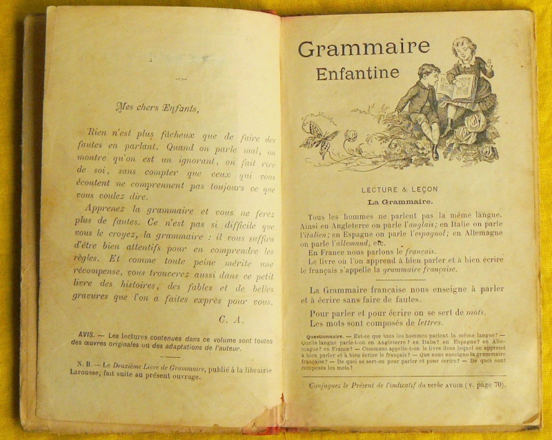 L'apprentissage de la grammaire en images au XIXe siècle P1270011