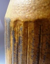 Fluted stoneware vase with "GN(?)" incised mark - Syl Macro Ceramics? Detail10