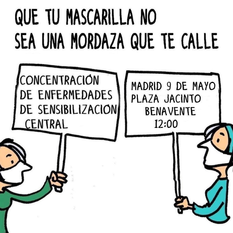 Que tu mascarilla no sea una mordaza que te calle 9 de Mayo. 10004010