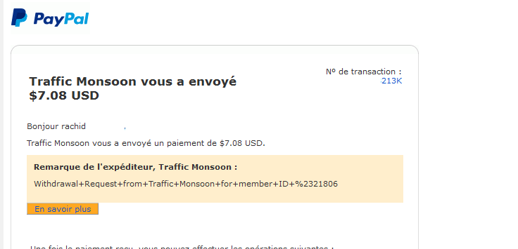 ربح 0.1$ يوميا مع الشركة TrafficMonsoon + إثبات دفع 2015-044