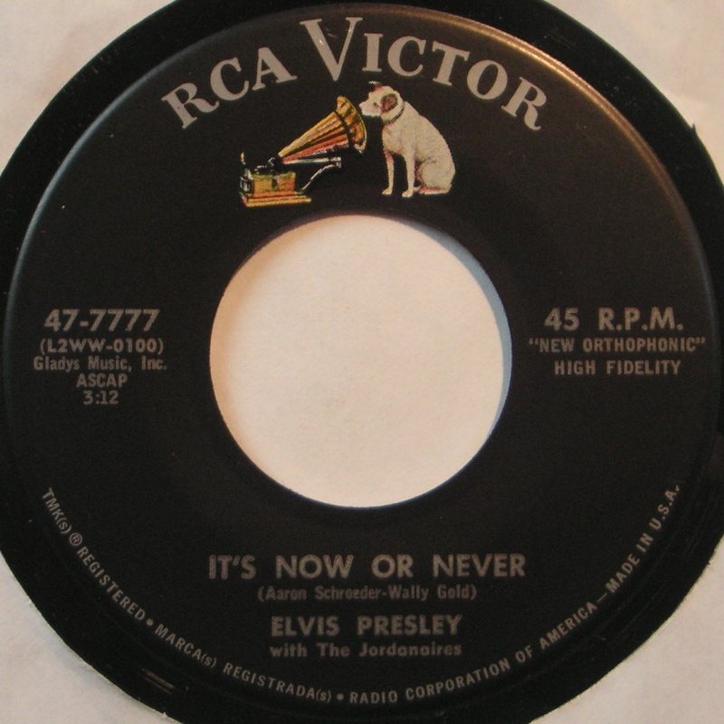 It's Now Or Never / A Mess Of Blues 4a12