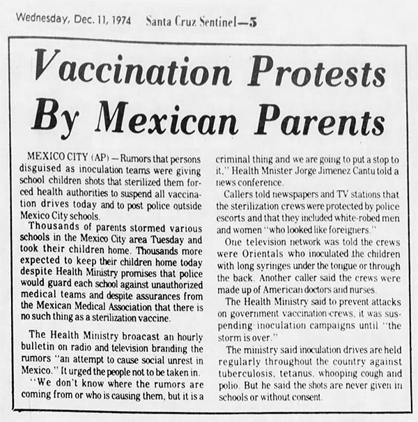 DEPOPULATION TEST RUN? 75% OF CHILDREN WHO RECEIVED VACCINES IN MEXICAN TOWN NOW DEAD OR HOSPITALIZED Cut-sa10