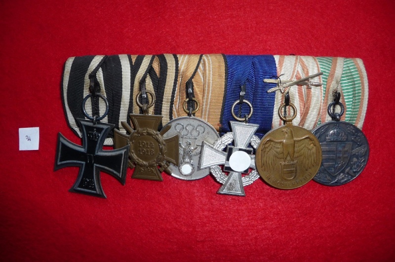 barrettes de medailles allemandes 00410
