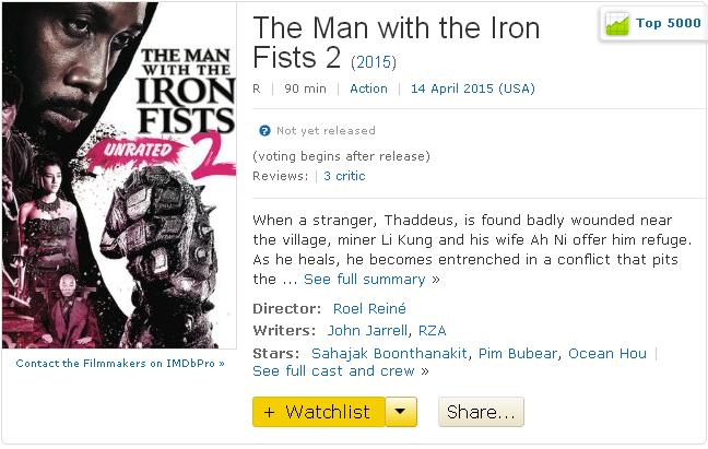 حصريا فيلم الاكشن الرائع The Man With the Iron Fists 2 720p.BluRay مترجم بنسخة البلوري 17-06-11