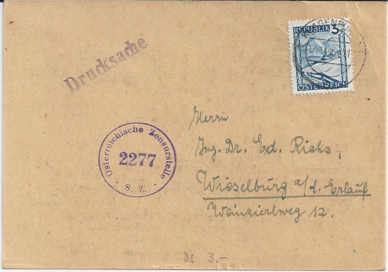 Notmaßnahmen und Provisorien bei Postkarten 1945-1948 Bild38