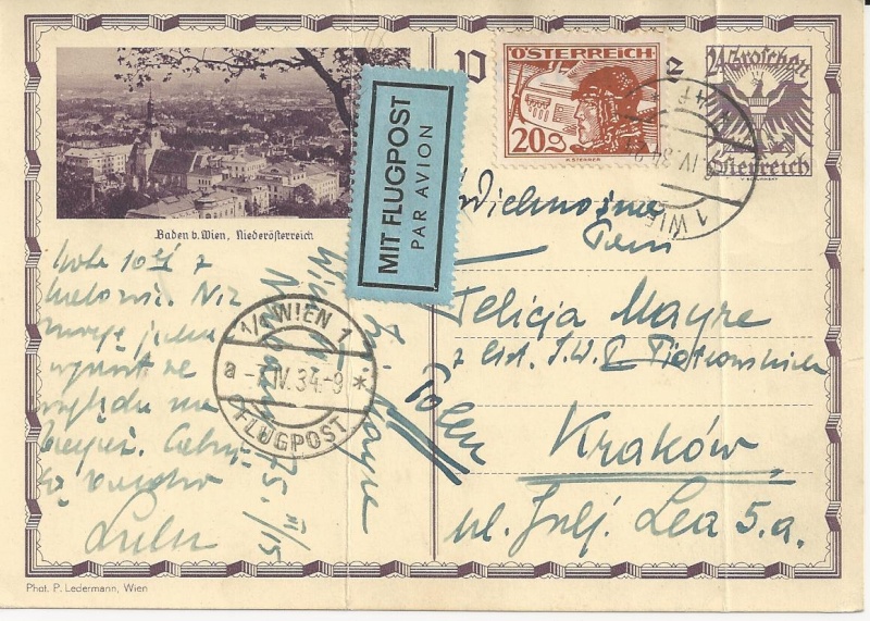 Ganzsachen - Bedarfspost Ganzsachen Österreich 1925-1938 Bild_115