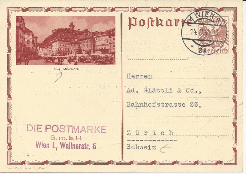 Ganzsachen - Bedarfspost Ganzsachen Österreich 1925-1938 Bild_116