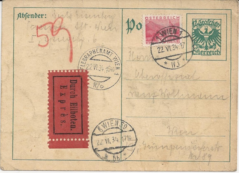 Österreich - Bedarfspost Ganzsachen Österreich 1925-1938 Bild_242