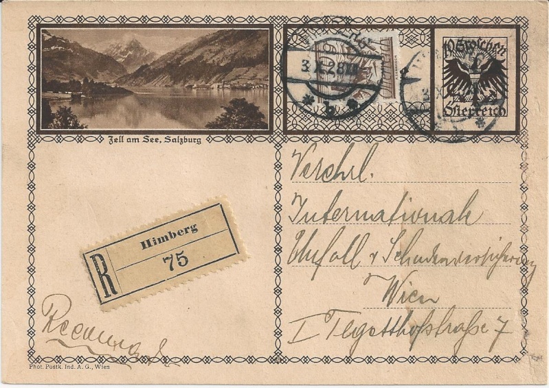 Österreich - Bedarfspost Ganzsachen Österreich 1925-1938 Bild_510