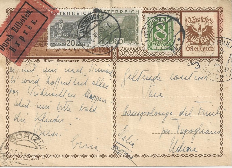 Bedarfspost Ganzsachen Österreich 1925-1938 Bild_910