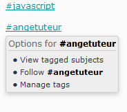 Hashtag - Additional options for hashtags Popup10