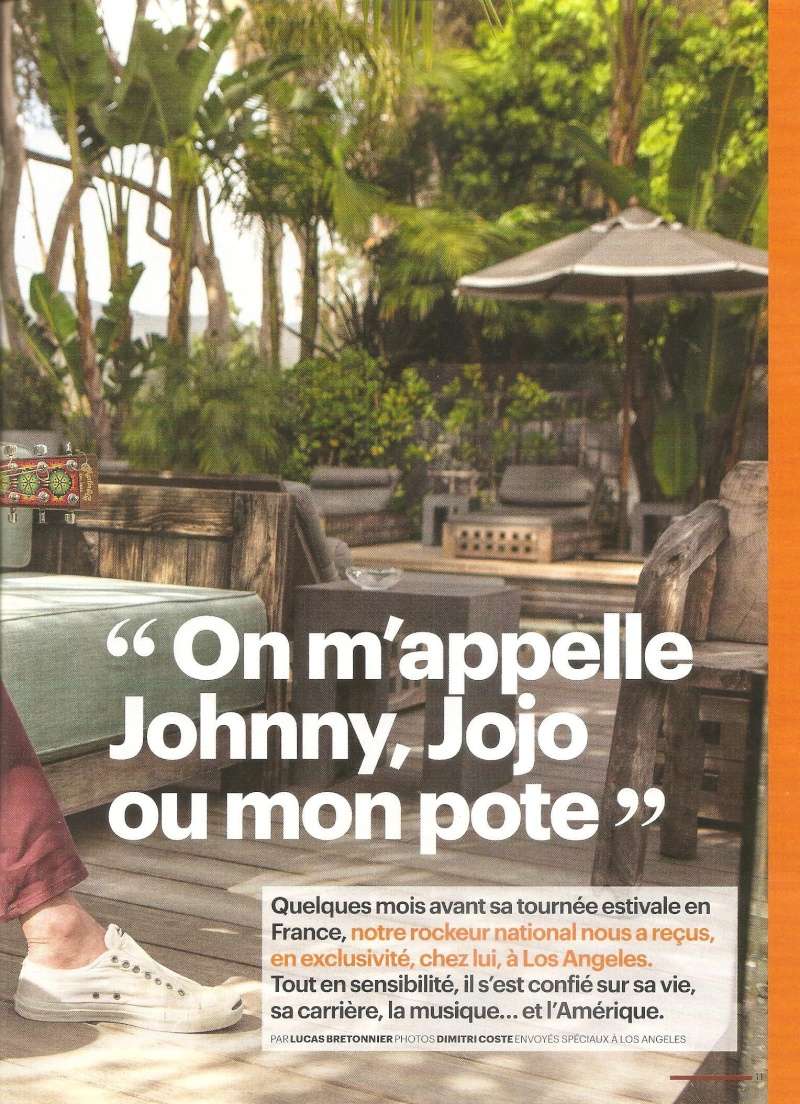 JOHNNY DANS AUJOURD'HUI MAGAZINE 00610