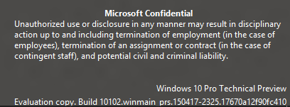 Windows 10 TP Build 10102 Leak 1010210