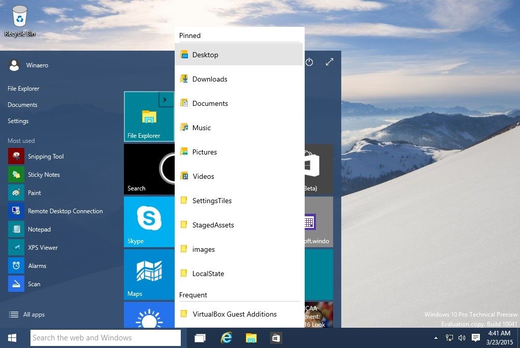 Windows 10 TP Build 10041 - 13 TWEAKS Jump-l10