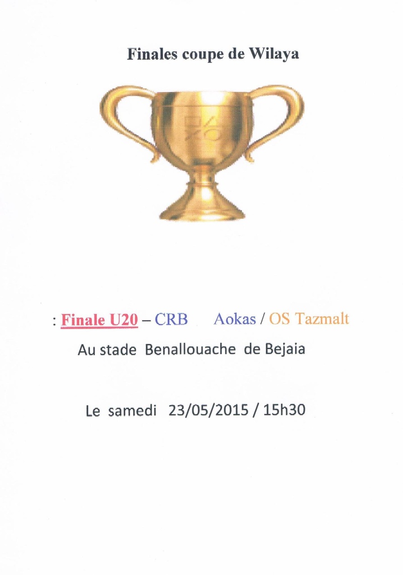 Football: Finale coupe de Wilaya de Bejaia U20 CRB Aokas - OS Tazmalt Finale10