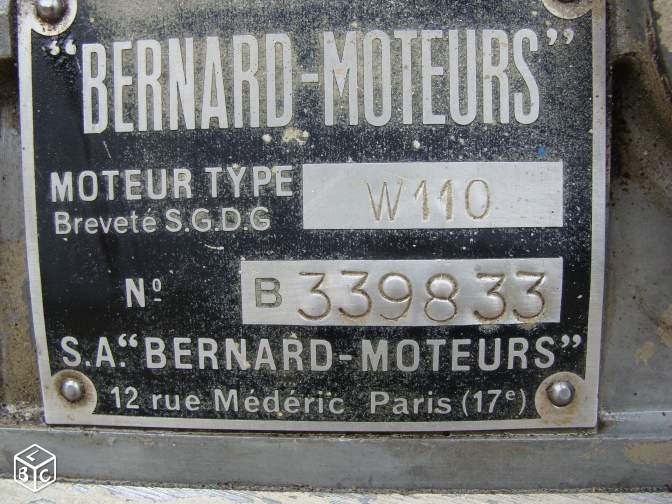 Compresseur MAUGUIERE moteur BERNARD W610A 1d173e10