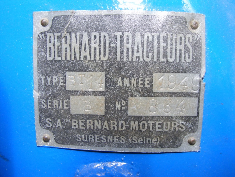 11 - Recensement des tracteurs BERNARD-MOTEURS BT2 et BT14 Bt14_b10