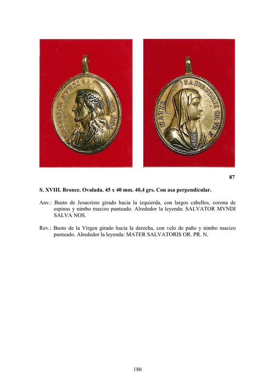 LA MEDALLA DE DEVOCIÓN EN EUROPA ENTRE LOS SIGLOS XVI Y XIX  por  Fernando Sainz Varona - Página 8 18610