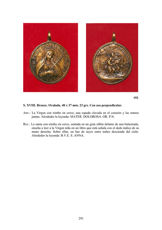 LA MEDALLA DE DEVOCIÓN EN EUROPA ENTRE LOS SIGLOS XVI Y XIX  por  Fernando Sainz Varona - Página 12 29110