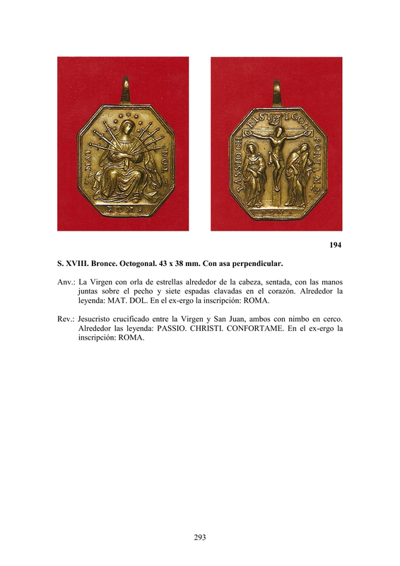LA MEDALLA DE DEVOCIÓN EN EUROPA ENTRE LOS SIGLOS XVI Y XIX  por  Fernando Sainz Varona - Página 12 29310