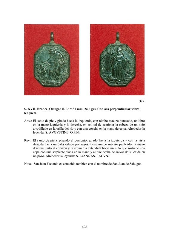 LA MEDALLA DE DEVOCIÓN EN EUROPA ENTRE LOS SIGLOS XVI Y XIX  por  Fernando Sainz Varona - Página 18 42810