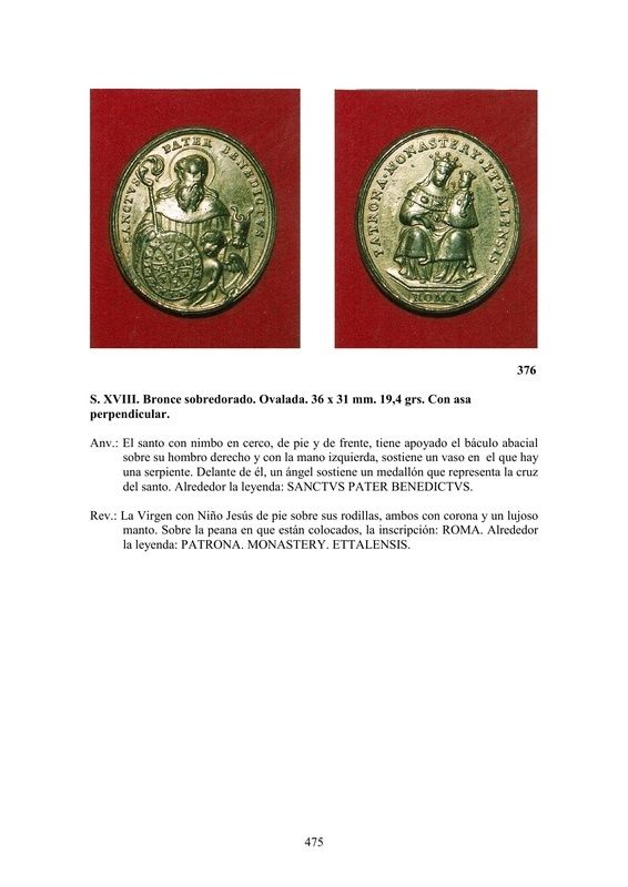 LA MEDALLA DE DEVOCIÓN EN EUROPA ENTRE LOS SIGLOS XVI Y XIX  por  Fernando Sainz Varona - Página 20 47510