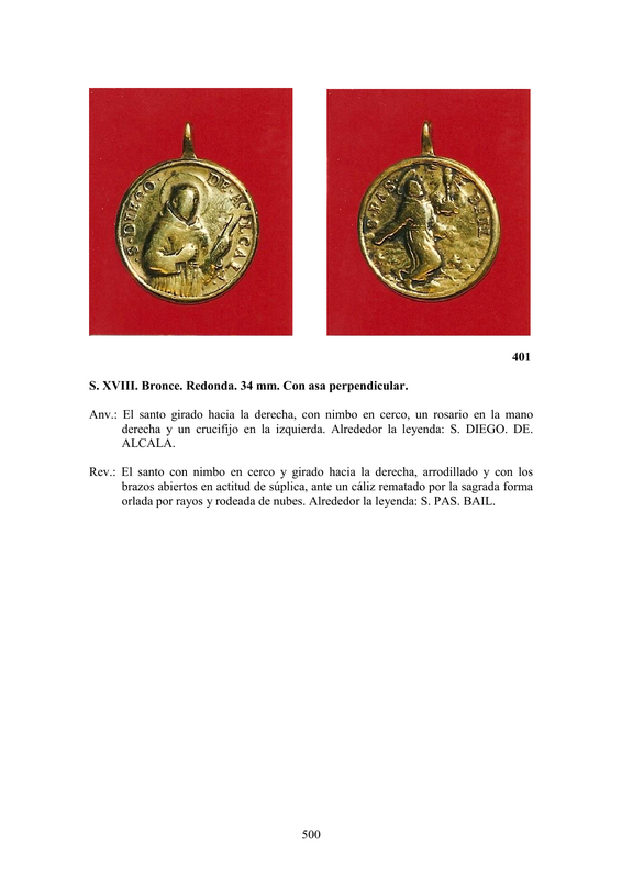 LA MEDALLA DE DEVOCIÓN EN EUROPA ENTRE LOS SIGLOS XVI Y XIX  por  Fernando Sainz Varona - Página 21 50010