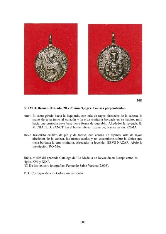 LA MEDALLA DE DEVOCIÓN EN EUROPA ENTRE LOS SIGLOS XVI Y XIX  por  Fernando Sainz Varona - Página 25 60710