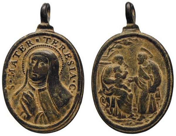 Recopilación medallas Orden Carmelitas Descalzas: Santa Teresa de Jesús Avelin10