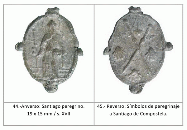 Recopilación medallas Santiago el Mayor. Notas iconográficas Peregr17