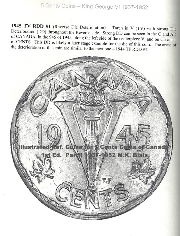 1945 - Coin Détérioré Revers #1 (Rev. Die Deterioration #1) Image_14