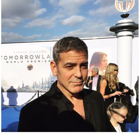 George Clooney at the TOMORROWLAND world premiere in LA Disneyland 9th May 2015 Ooo210