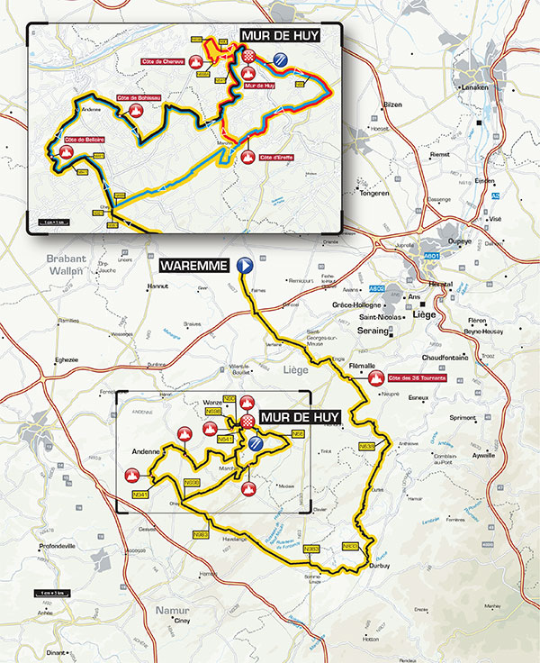 Flèche Wallonne (Freccia Vallone) 2015 (22 aprile 2015) Carte10