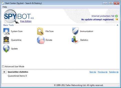 How to clean your desktop, delete virus and malware? Spybot12