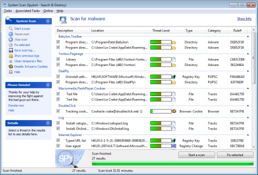 How to clean your desktop, delete virus and malware? Spybot15