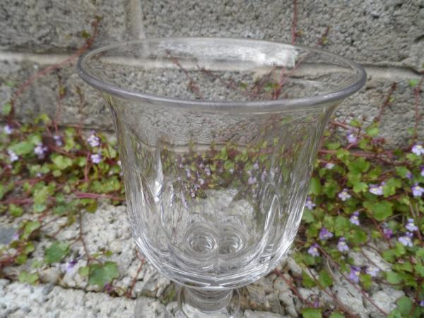 Antique flint glass goblet shaped piece ??? Glass210