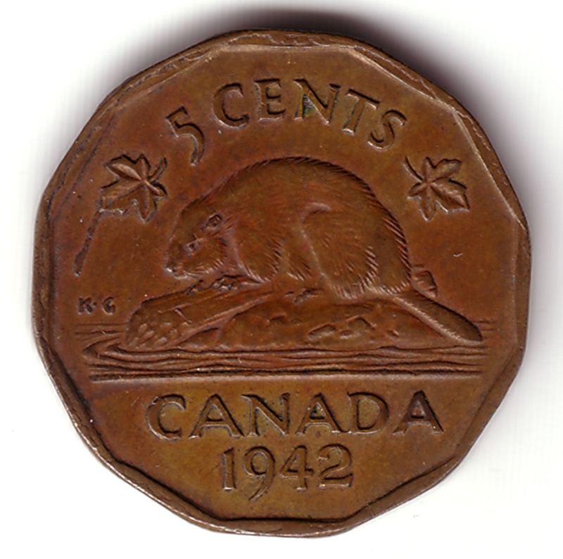 1942 - T Bûche Manquante & Coin Fendillé Large Feuille de Gauche 110