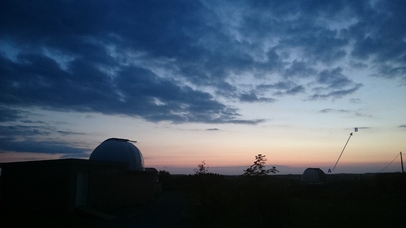 2015: le 22/05 à vers 21h42 - Objet étrange dans le ciel - Ovnis à Grapfontaine Province de Luxembourg - Trajec11
