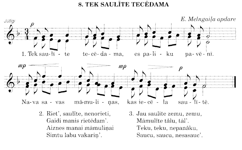 1. Латышские народные песни 810