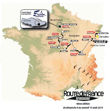 Grand depart de la Route de France Internationale 2015 en IDF Carte10