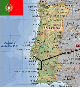 Os mapas das redes ferroviárias de espanhola e de portuguesa  Btp10