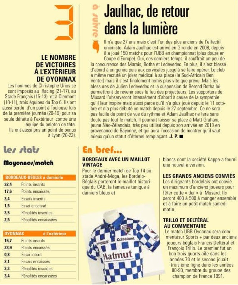TOP14 - 24ème journée : UBB / Oyonnax (Jubilé du Stade Moga) - Page 6 Sans_t22