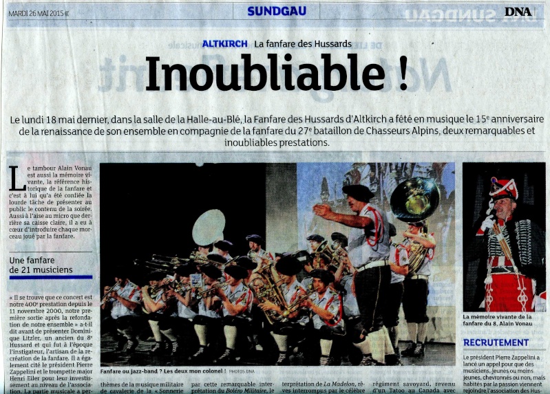 Concert-anniversaire pour les 15 ans de la recréation de la fanfare des Hussards d'Altkirch. Img02910