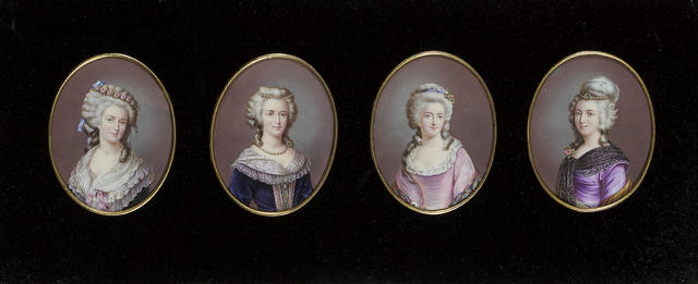 Miniatures XIXe représentant la Famille Royale Zzz22