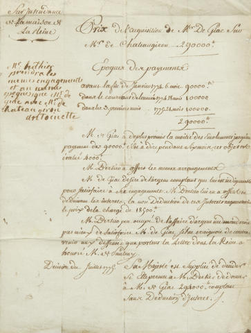 Documents avec autographe ou signature de Marie-Antoinette Zzzzzz14