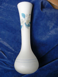 frosted GLASS White vase P1510