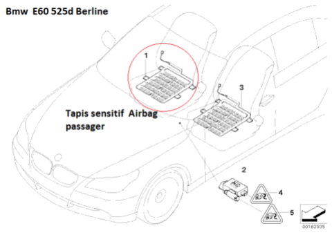 BMW E60 525d an 2005 ] Dysfonctionnement Airbag et rétracteur de ceinture  et limiteur de ceinture